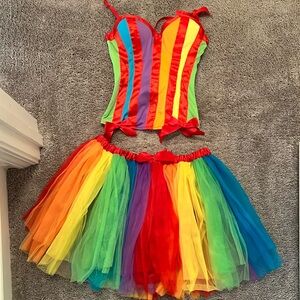 Hot Topic rainbow 🌈 cos-play Halloween Outfit